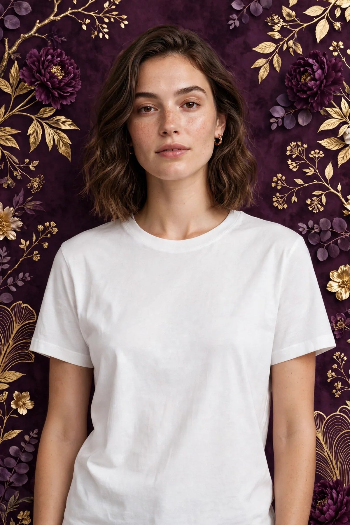 Person wearing White Relaxed Fit Everyday T-Shirt