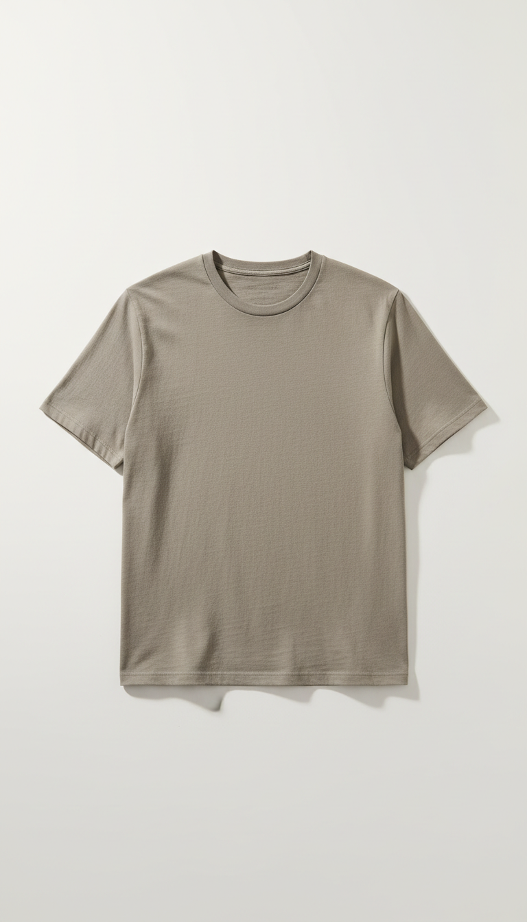 Warm Gray Organic Cotton T-Shirt