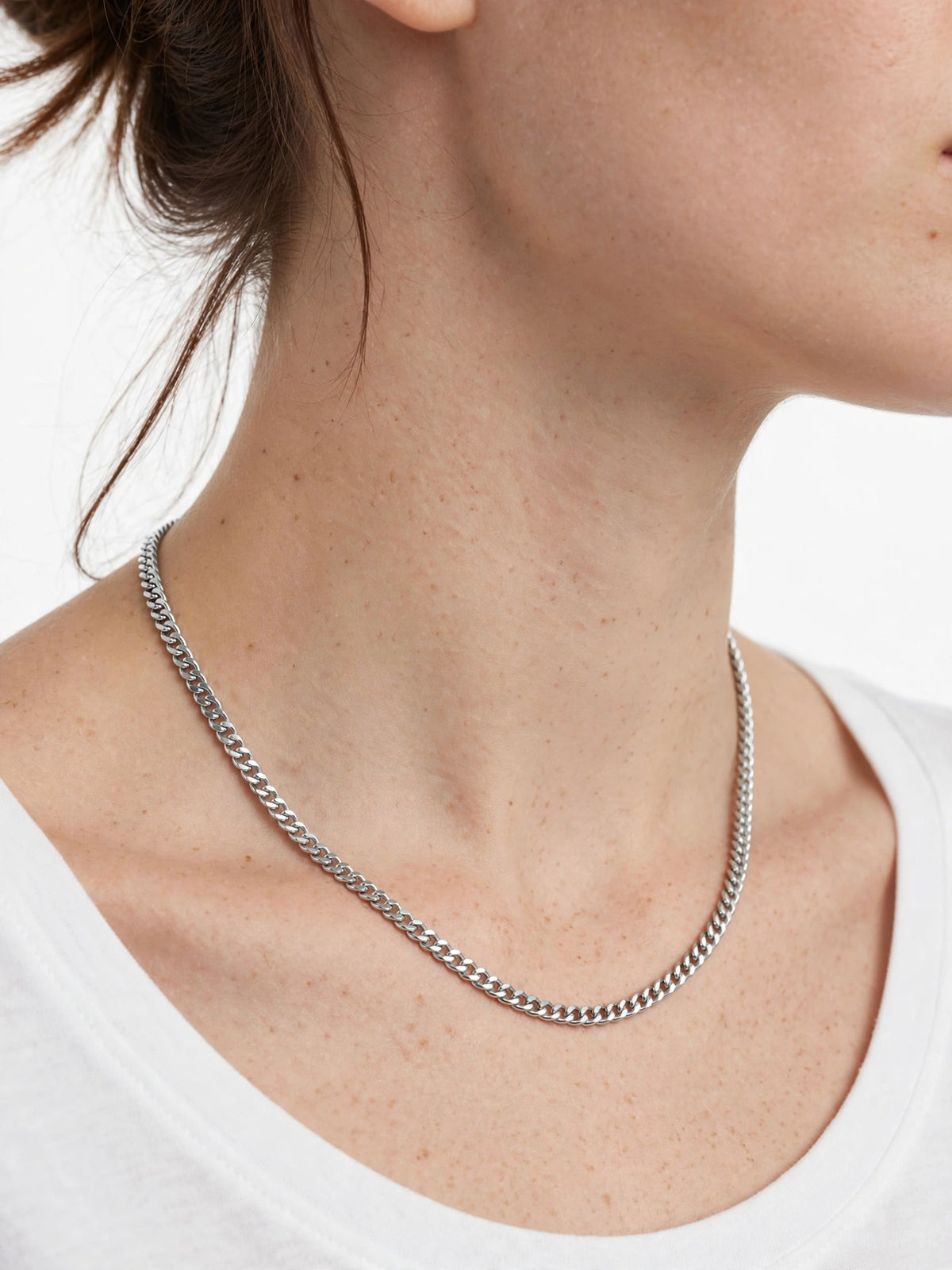 Nova Royal Gold Chain Necklace in Silver