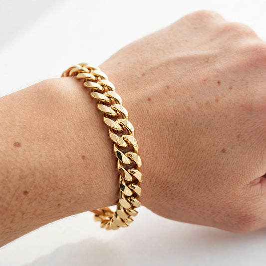 Nova Royal Cuban Link Bracelet in Gold