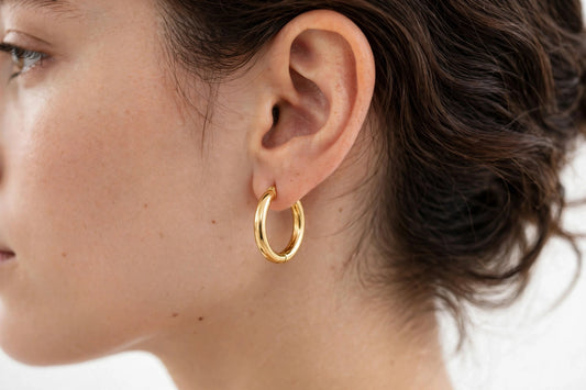 Nova Royal Gold Hoop Earrings in Gold