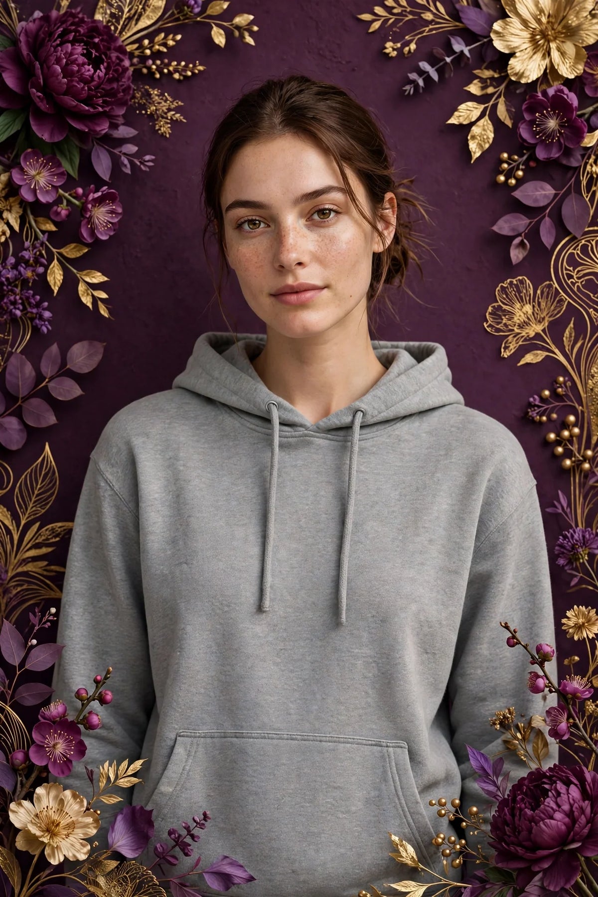 Person wearing Grey Soft Grey Hoodie