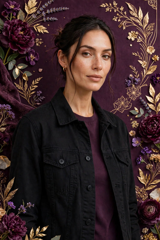 Person wearing Black Cotton Jacket