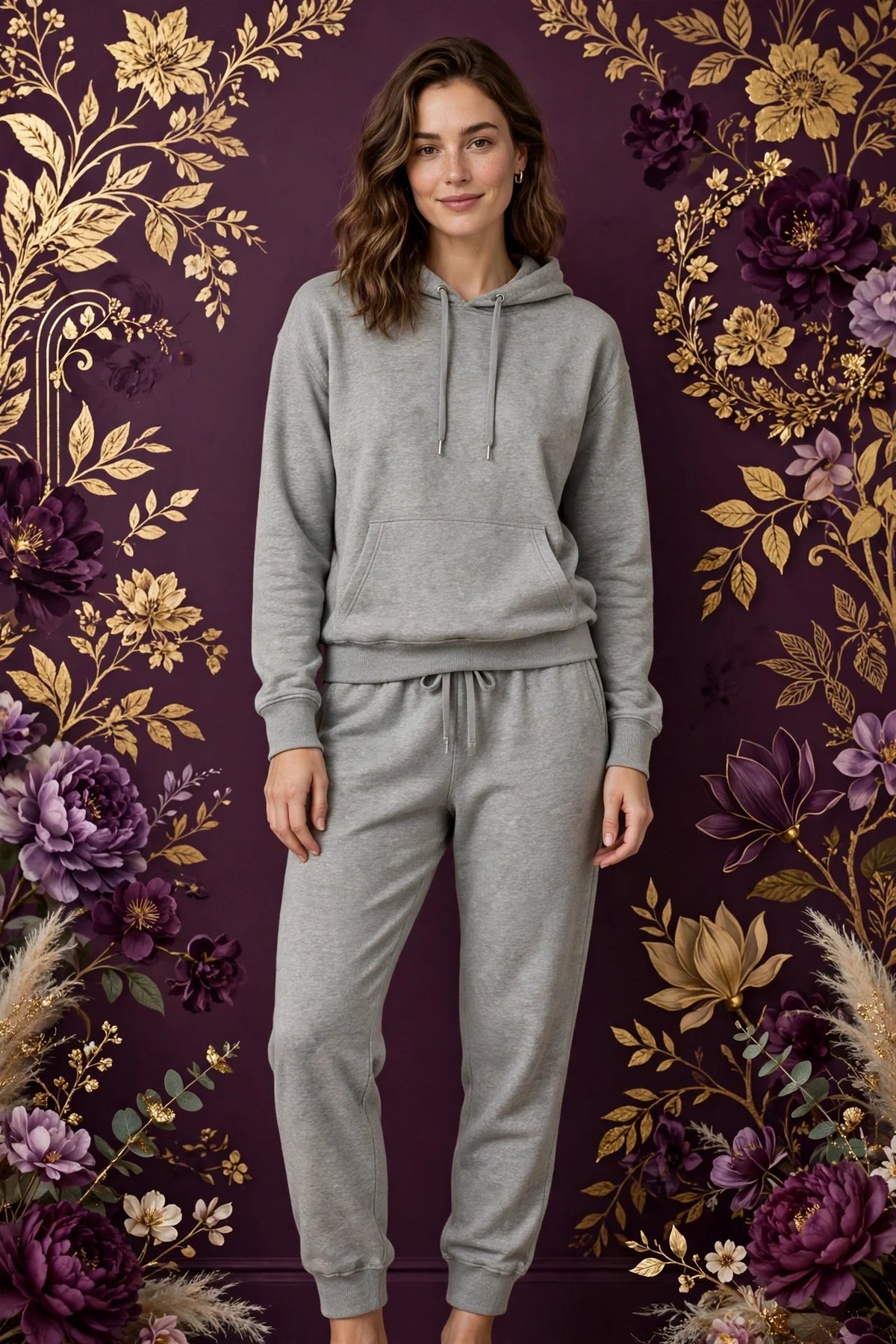 Person wearing Grey Loungewear Set