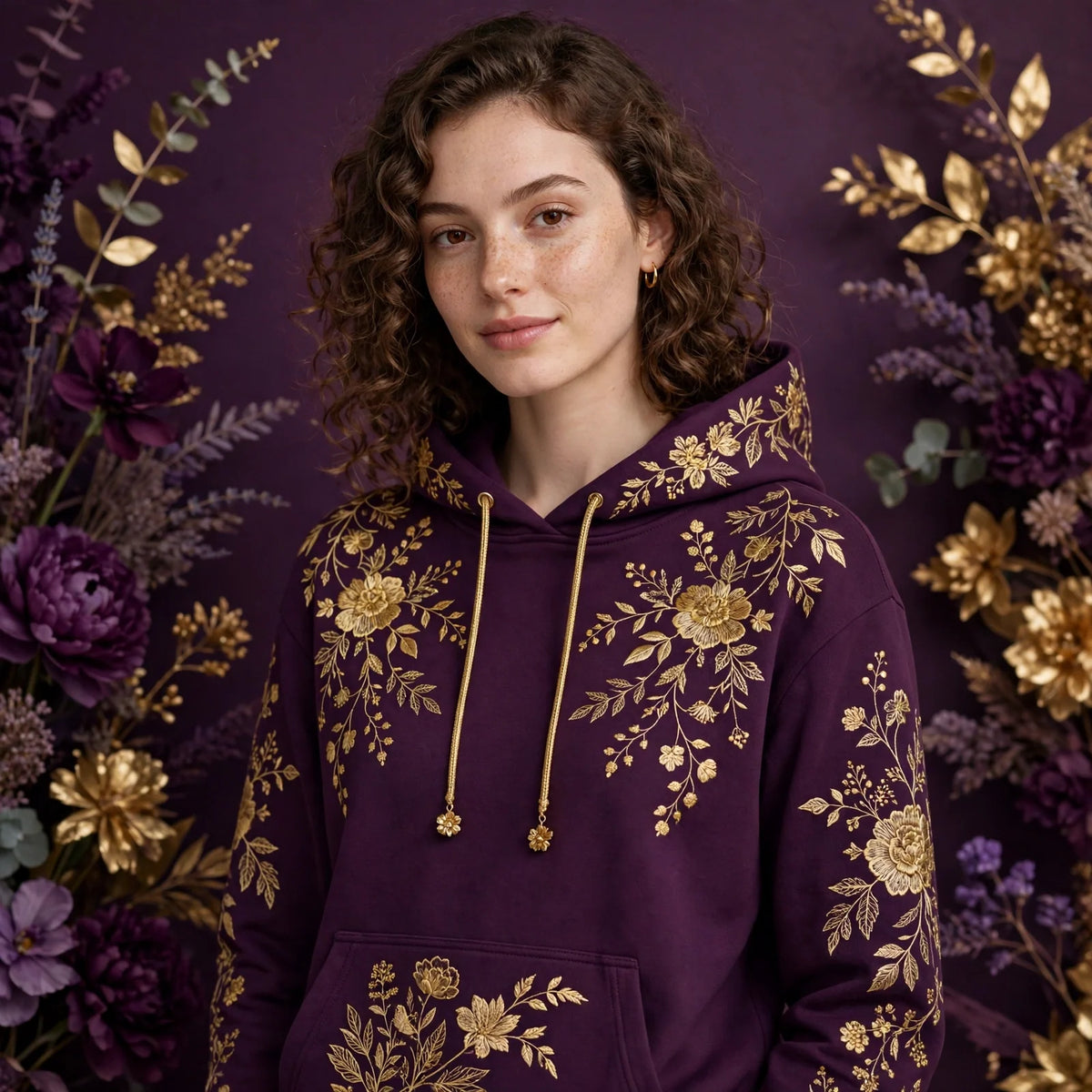 Person wearing Purple Violet Hoodie