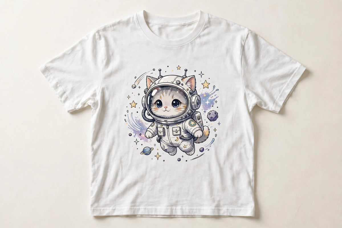 Anime Space Cat T-Shirt